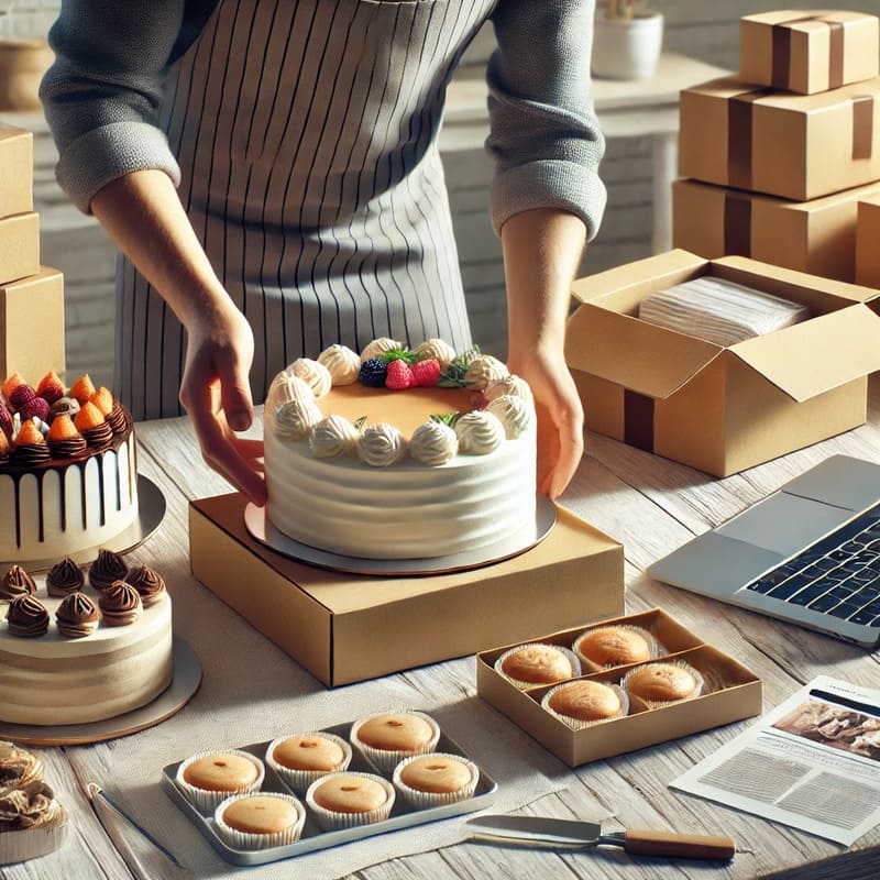 preparare torte per la vendita online